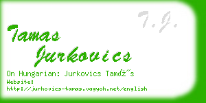 tamas jurkovics business card